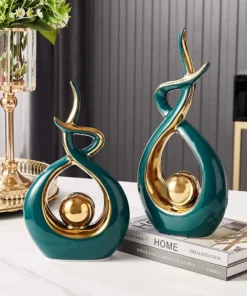 Ceramic Abstract Spiral Decor – Arte Attic