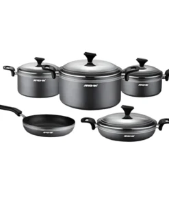 Arshia Pressed Aluminum Cooking Set 9 Pieces